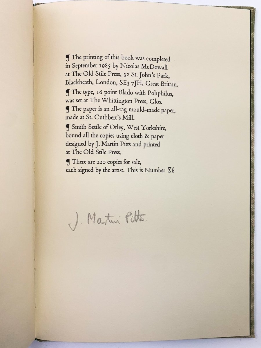 Crabbe, George - Peter Grimes - SIGNED | signature page