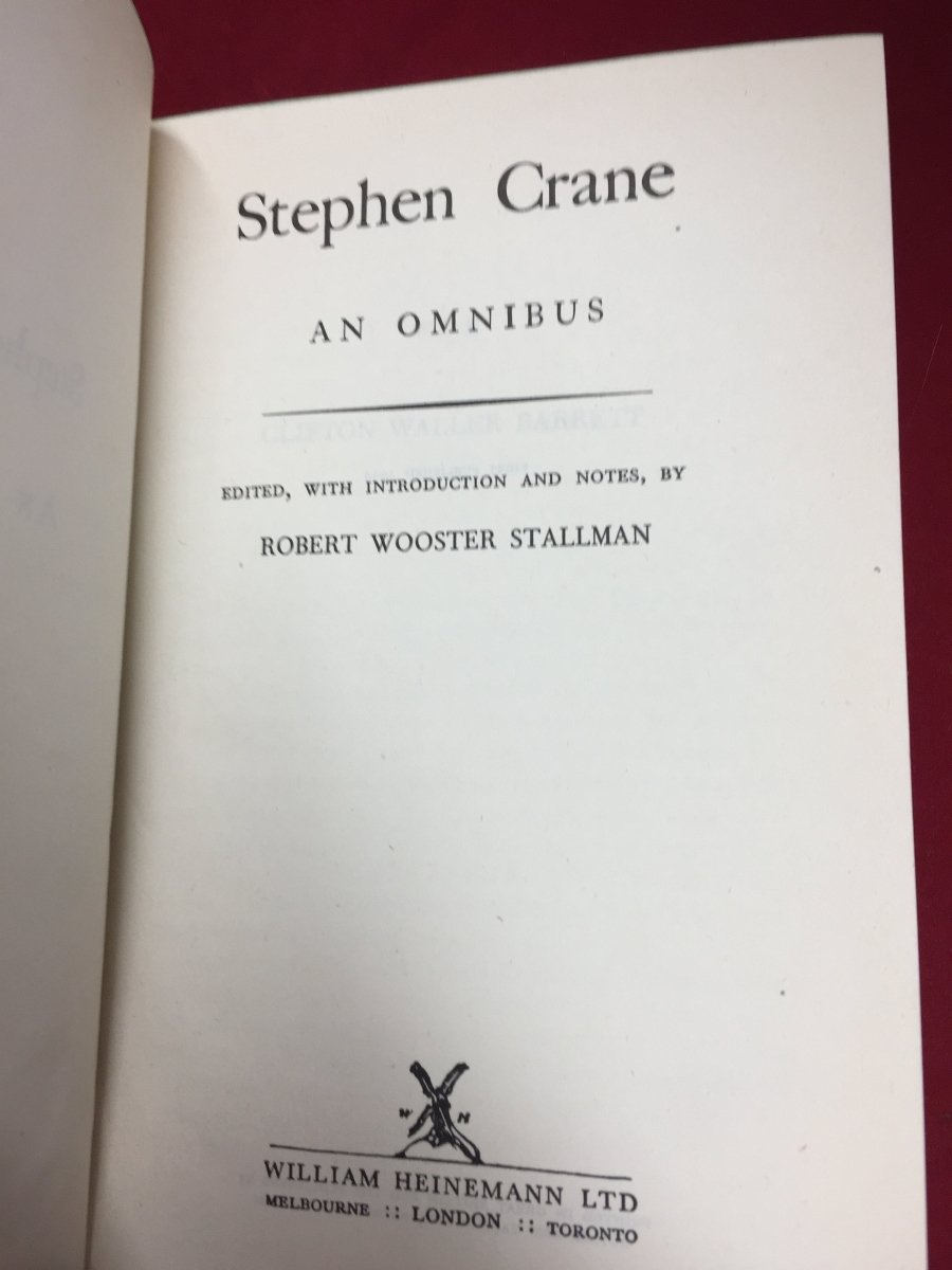 Crane, Stephen - Stephen Crane An Omnibus | sample illustration