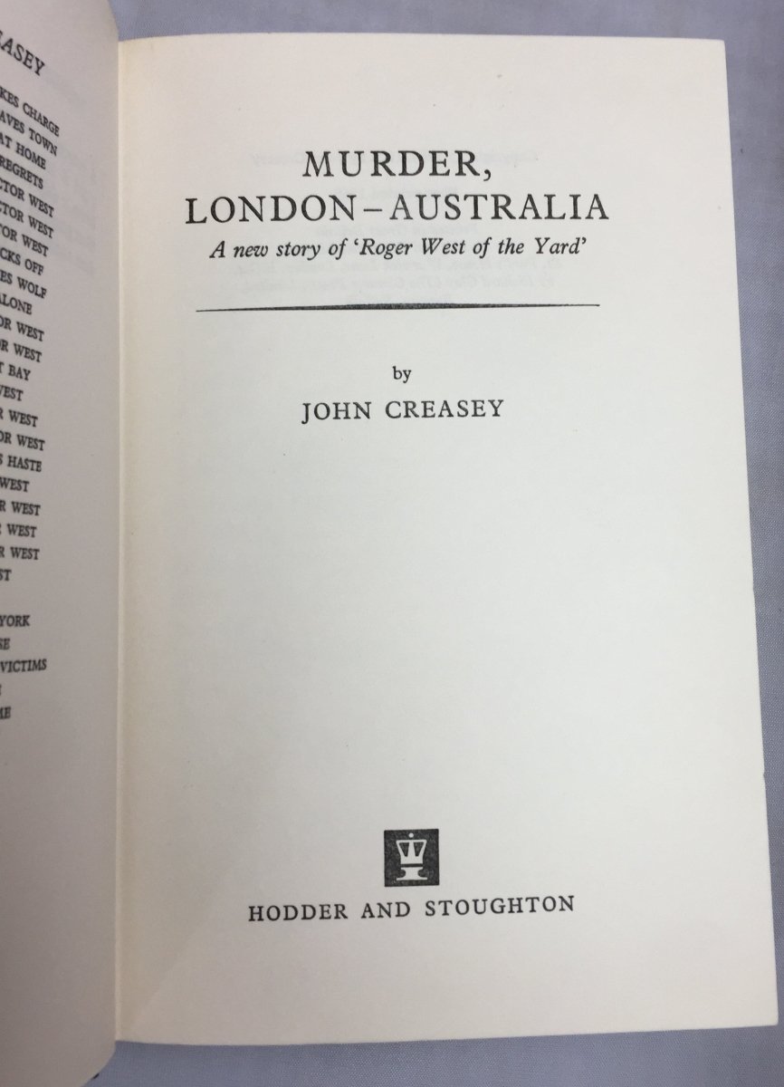 Creasey, John - Murder London - Australia | sample illustration