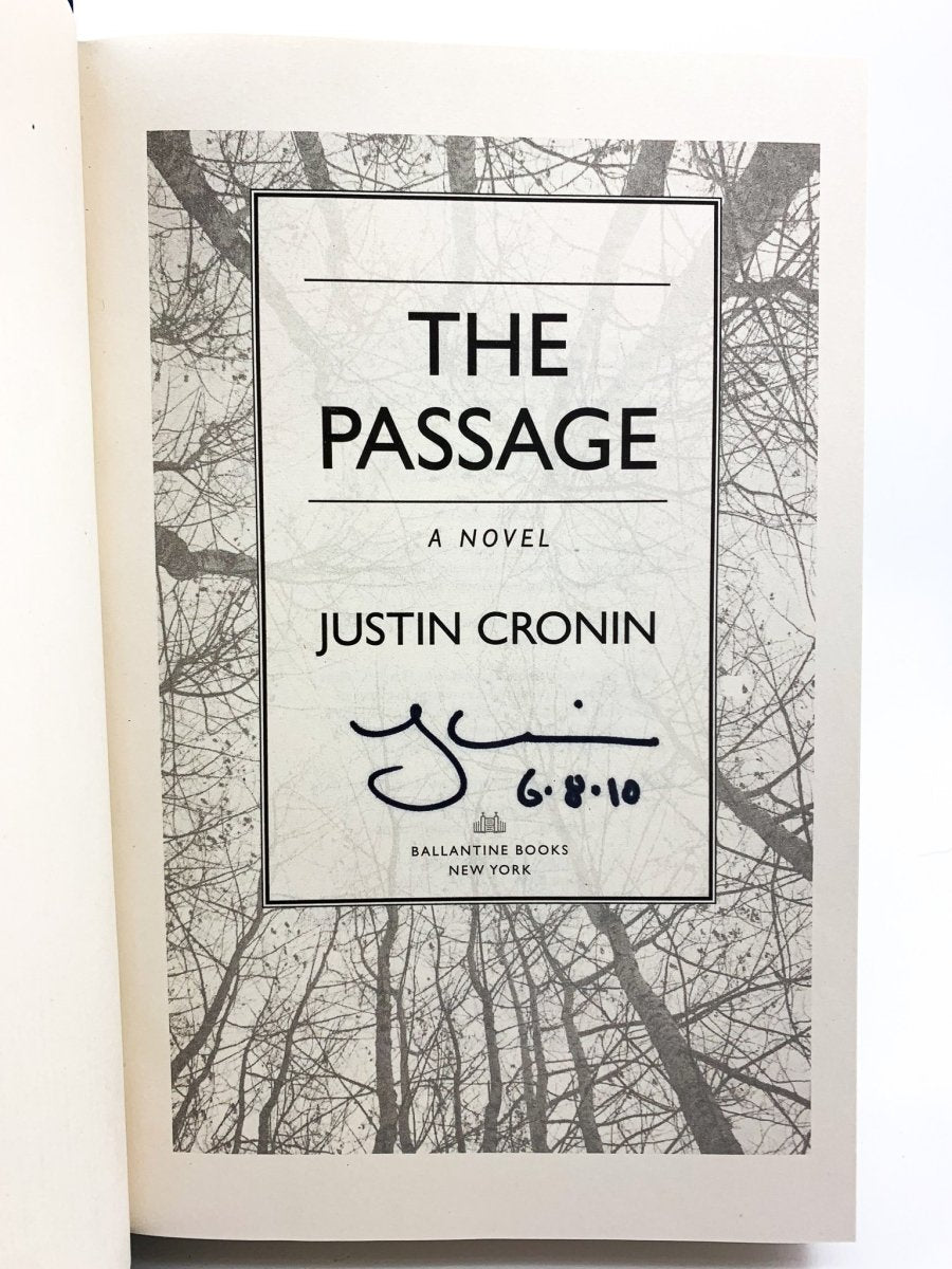 Cronin, Justin - The Passage - SIGNED | signature page