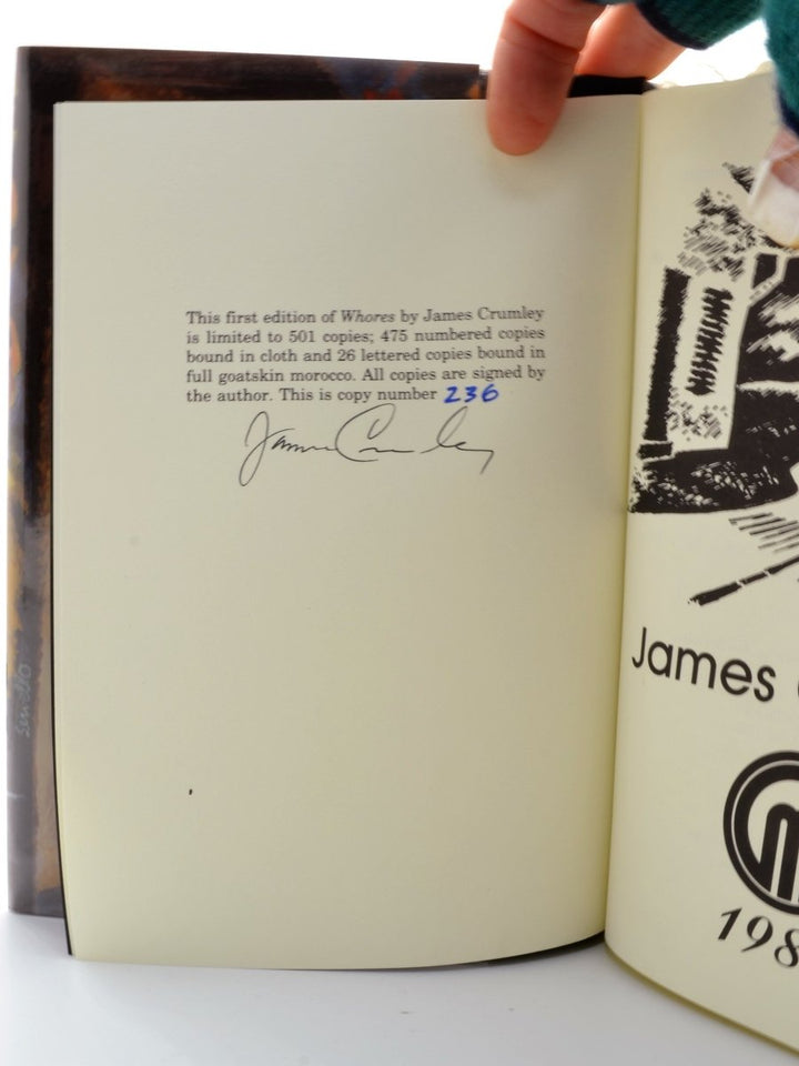 Crumley, James - Whores (SIGNED) | signature page