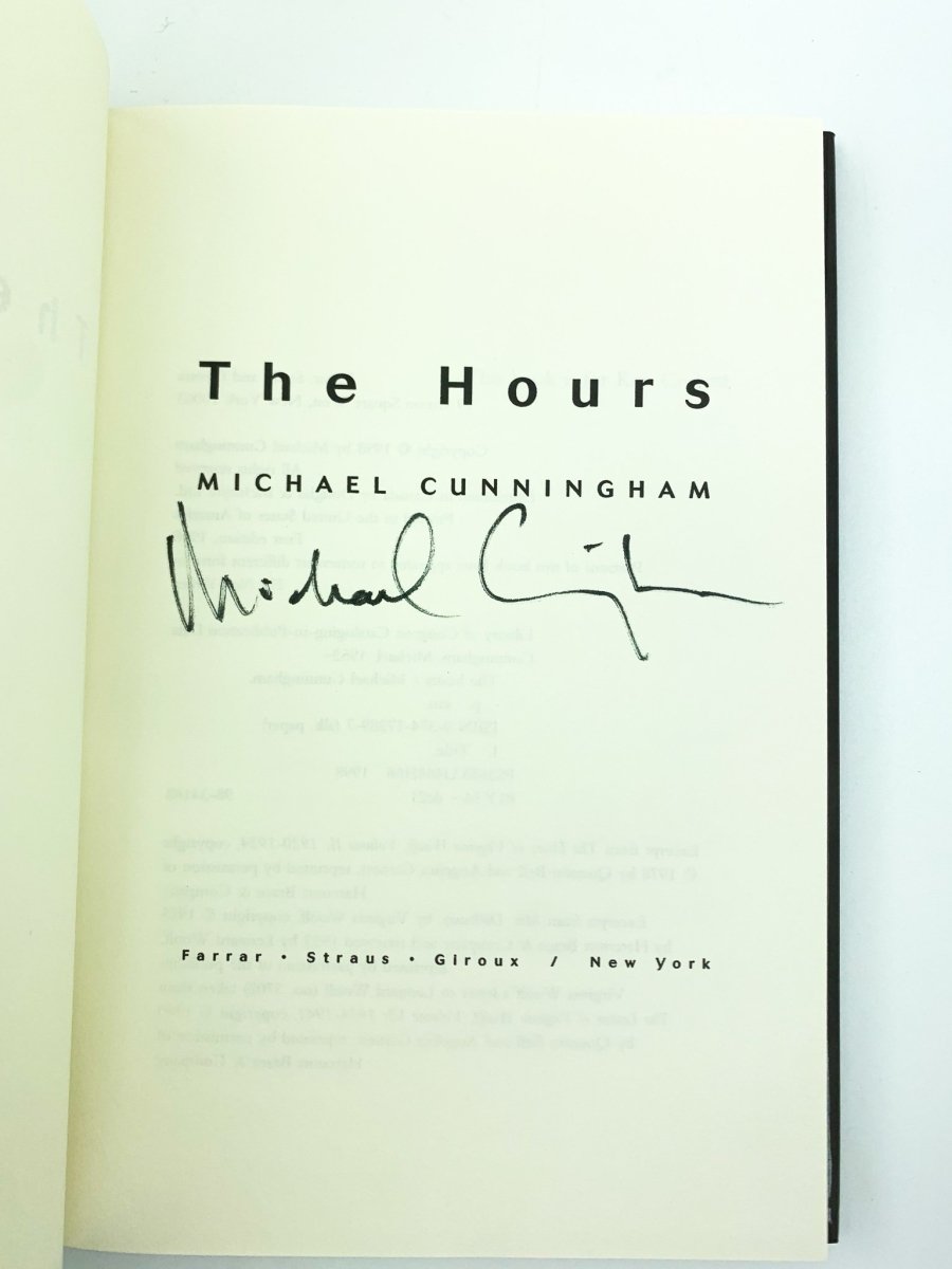 Cunningham, Michael - The Hours - SIGNED | image3