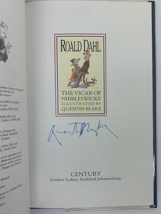 Dahl, Roald - The Vicar of Nibbleswicke - SIGNED by Quentin Blake | image4