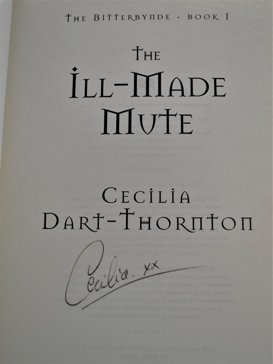 Dart-Thornton, Celia - The Ill-Made Mute - Signed | sample illustration