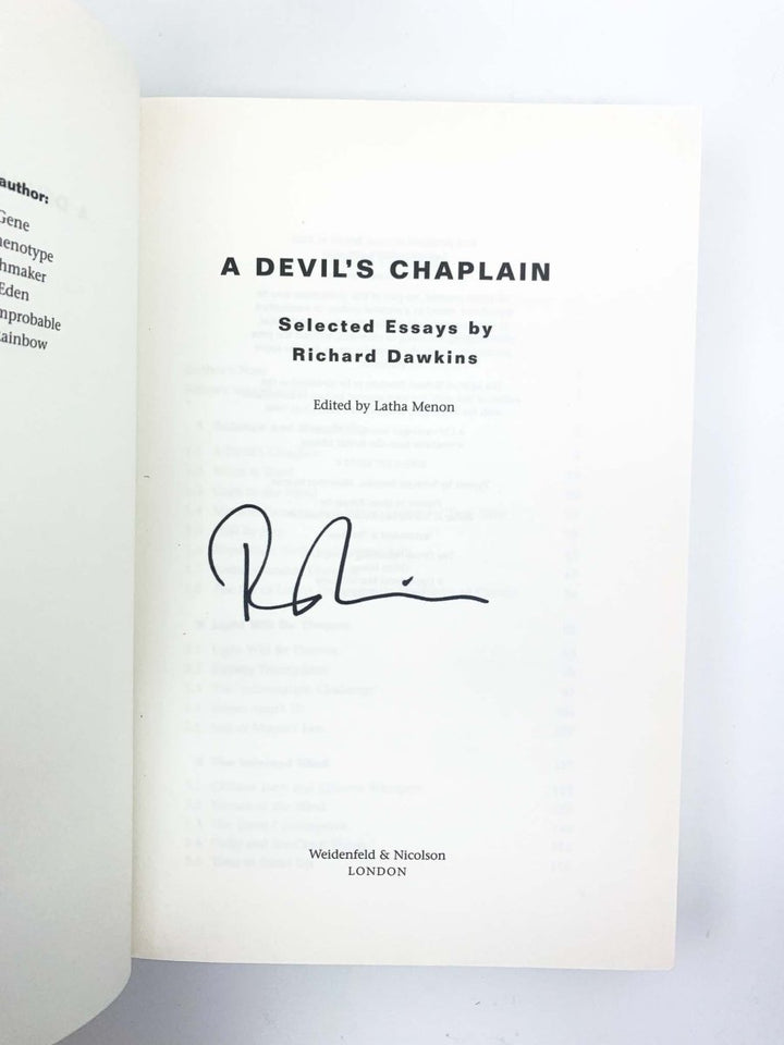 Dawkins, Richard - A Devil's Chaplain - SIGNED | image2