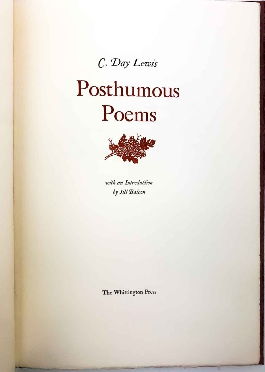 Day Lewis, C - Posthumous Poems - SIGNED | book detail 7