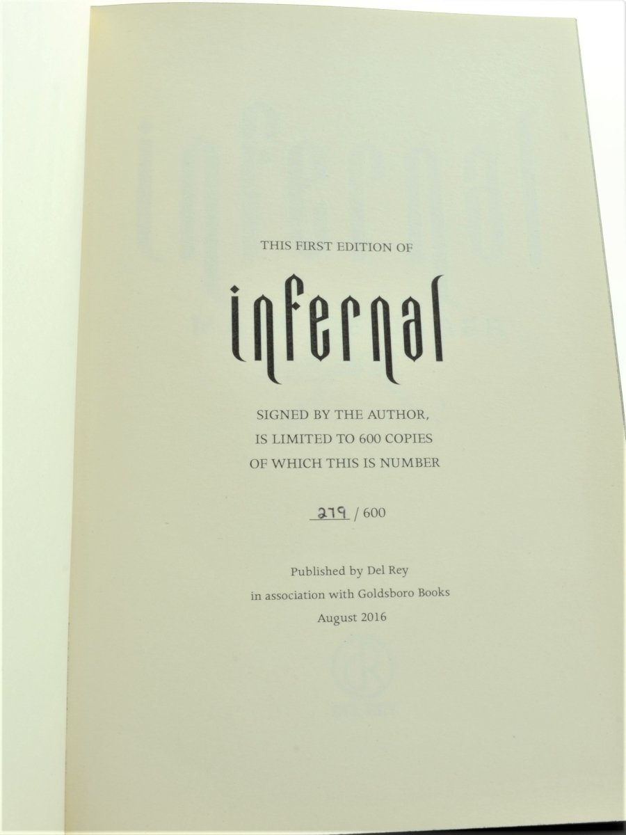 de Jager, Mark - Infernal - SIGNED Limited Edition | signature page