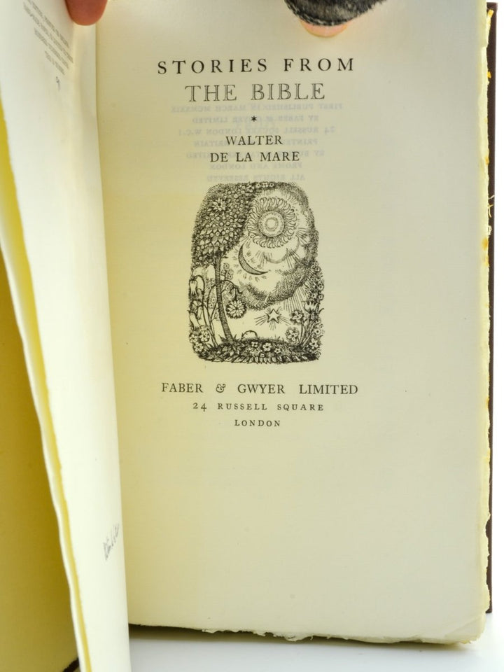 de la Mare, Walter - Stories from the Bible - SIGNED | image4