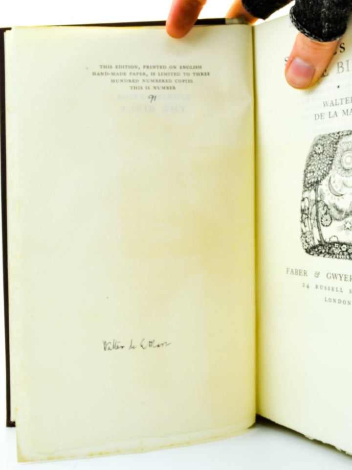 de la Mare, Walter - Stories from the Bible - SIGNED | signature page