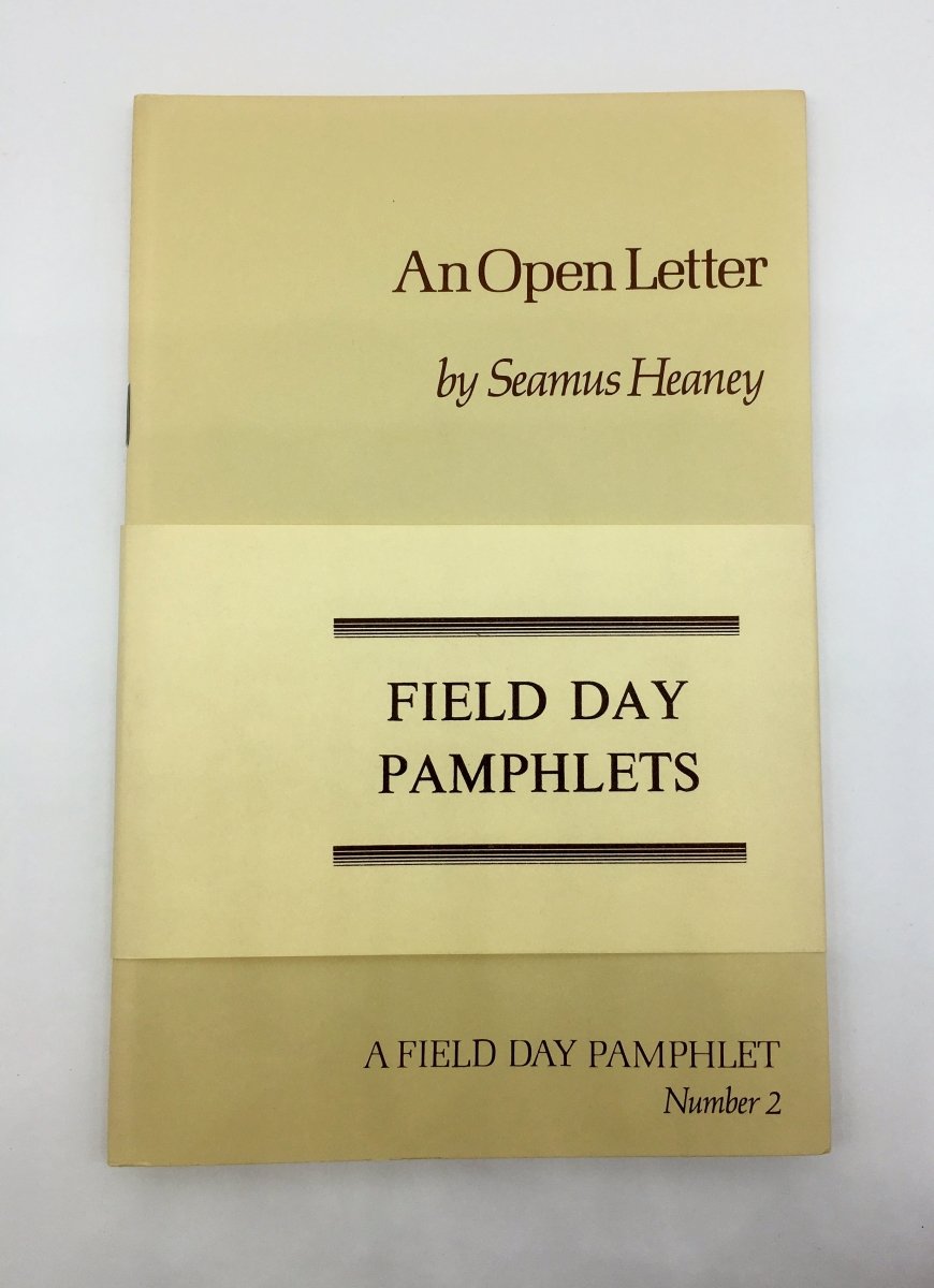 Deane, Seamus : Heaney, Seamus; Paulin, Tom - Field Day Pamphlets Numbers 1-3 | front cover