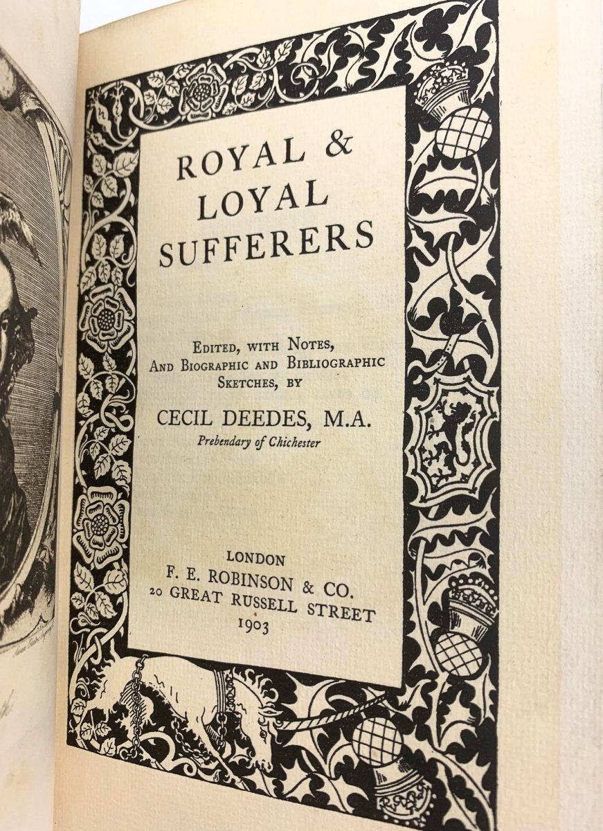 Deedes, Cecil - Royal and Loyal Sufferers | book detail 5