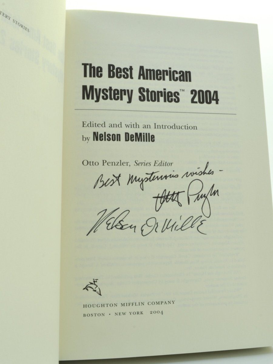 DeMille, Nelson( edits ) - The Best American Mystery Stories 2004 - SIGNED | signature page