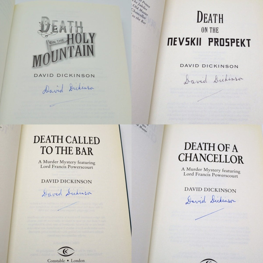 Dickinson, David - Lord Powerscourt Mysteries - First 9 Volumes | back cover