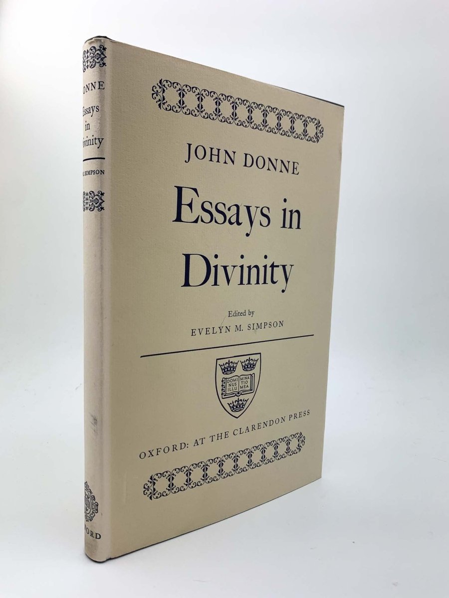 Donne, John - Essays in Divinity | front cover