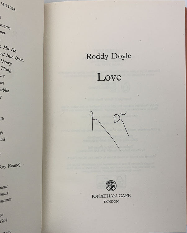 Doyle, Roddy - Love - SIGNED | image3