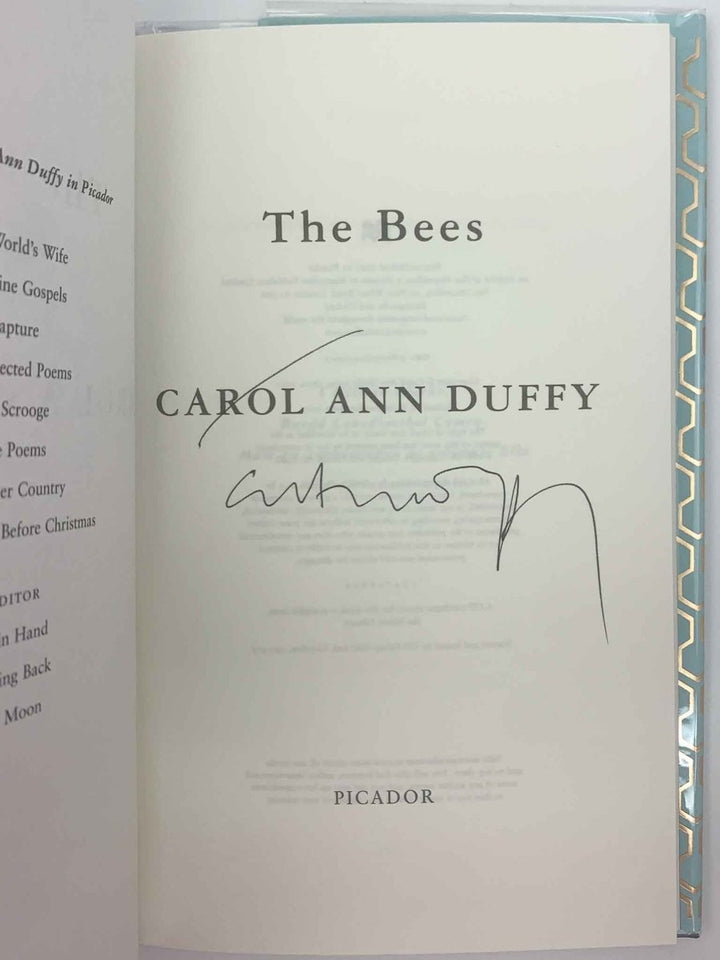 Duffy, Carol Ann - The Bees - SIGNED | image2