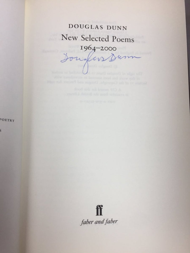 Dunn, Douglas - New Selected Poems 1964 - 2000 | sample illustration
