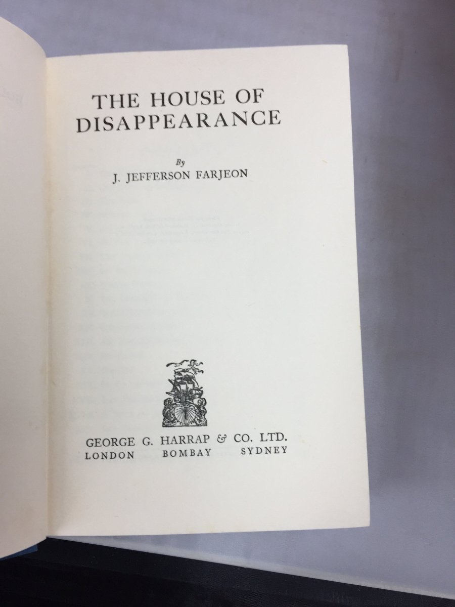Farjeon, J Jefferson - The House of Disappearance | sample illustration