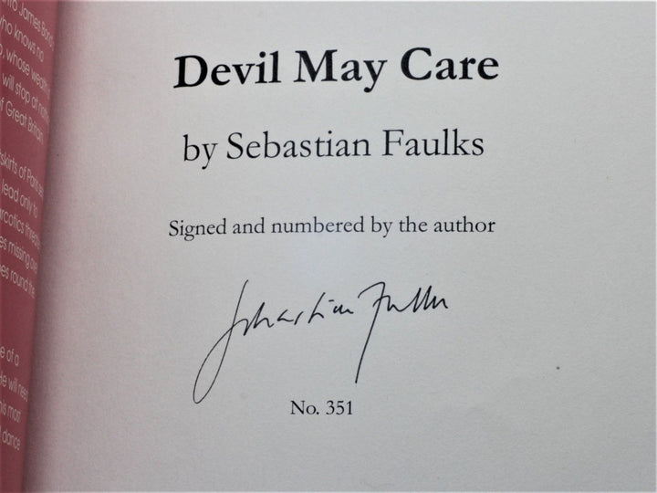 Faulks, Sebastian - Devil May Care - Limited Slipcased Edition (SIGNED) | back cover