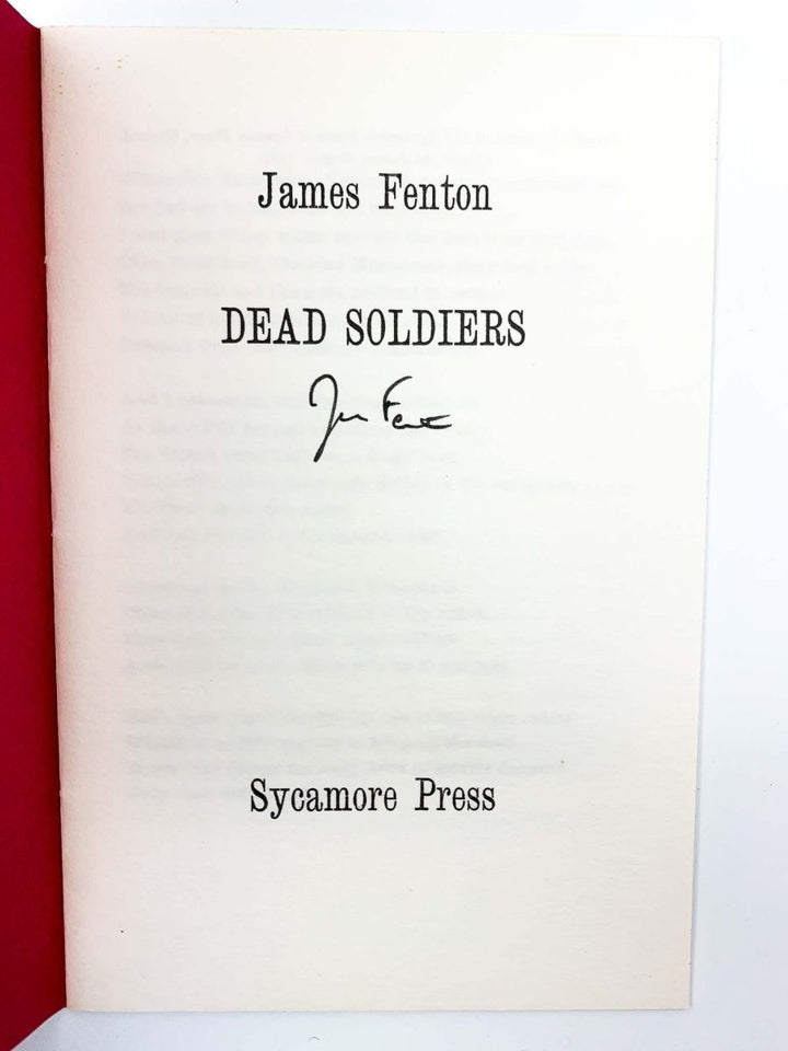 Fenton, James - Dead Soldiers - SIGNED | image2