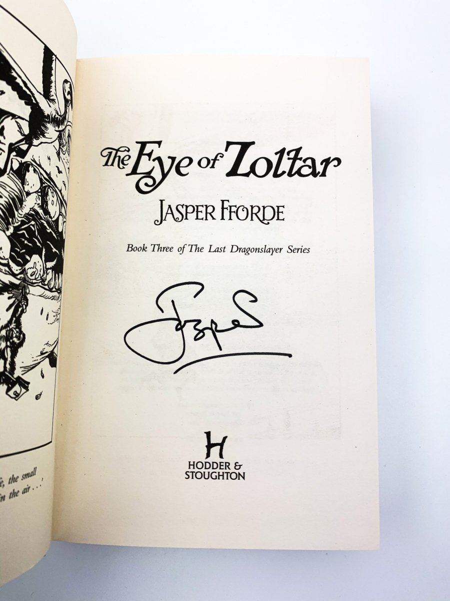 Fforde, Jasper - The Eye of Zoltar - SIGNED | signature page
