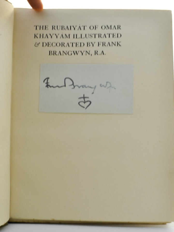 Fitzgerald, Edward - The Rubaiyat of Omar Khayyam - SIGNED | signature page