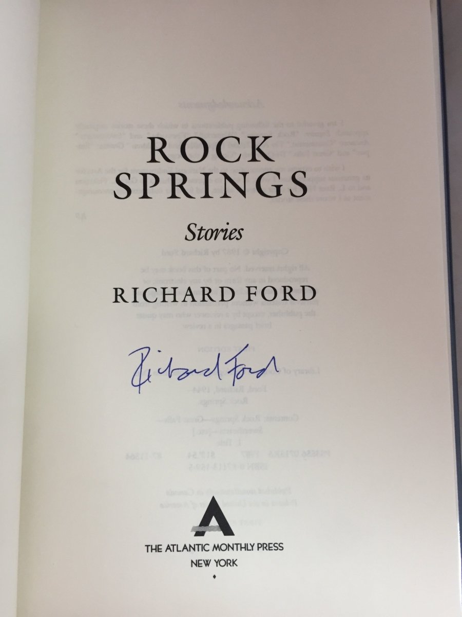 Ford, Richard - Rock Springs | sample illustration