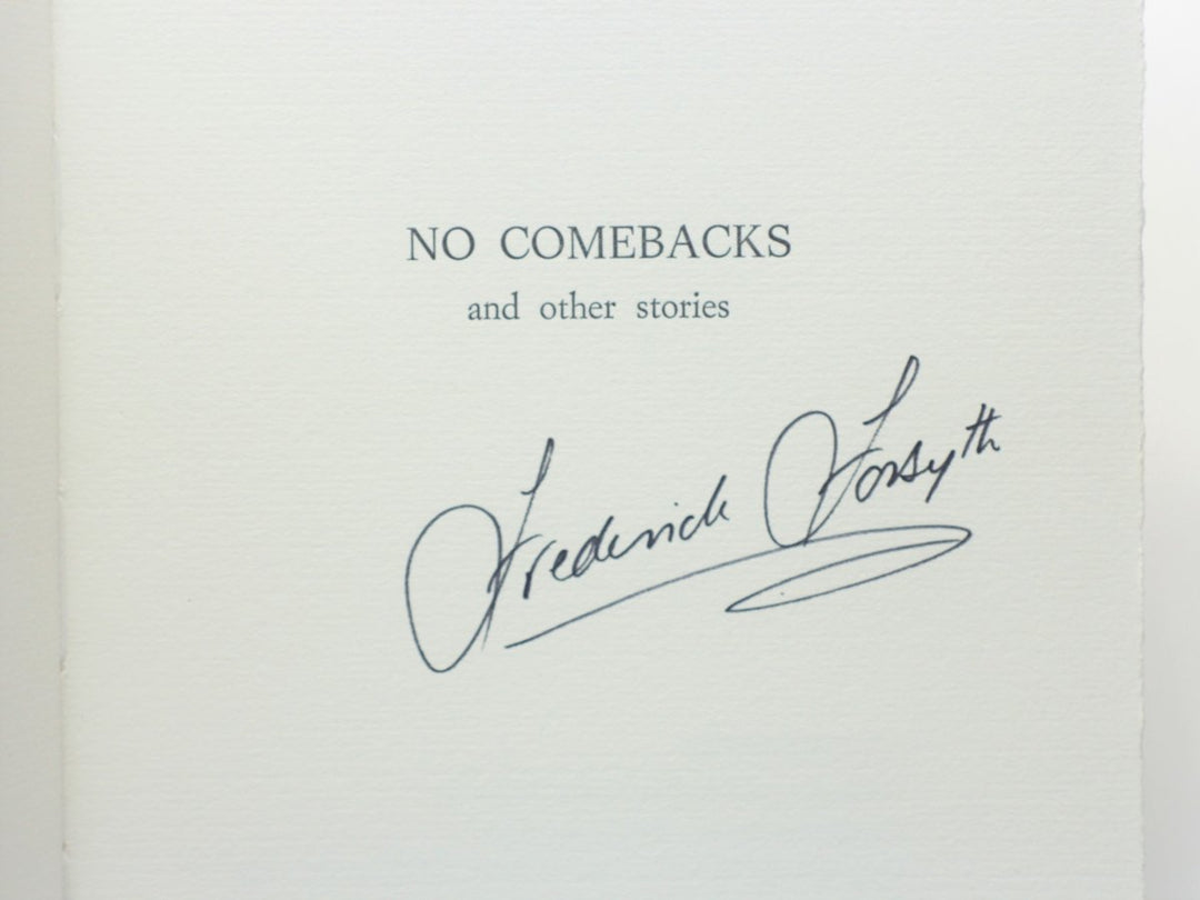 Forsyth, Frederick - No Comebacks and Other Stories (SIGNED) | back cover
