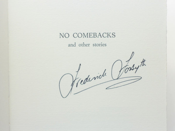 Forsyth, Frederick - No Comebacks and Other Stories (SIGNED) | back cover