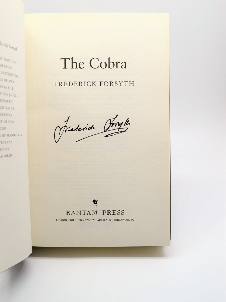 Forsyth, Frederick - The Cobra | back cover