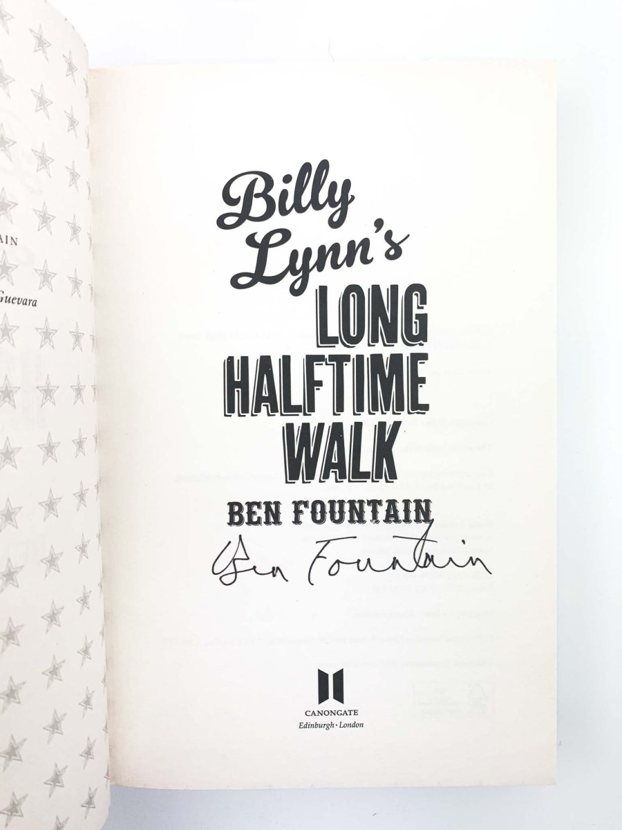 Fountain, Ben - Billy Lynn's Long Halftime Walk - SIGNED | image3