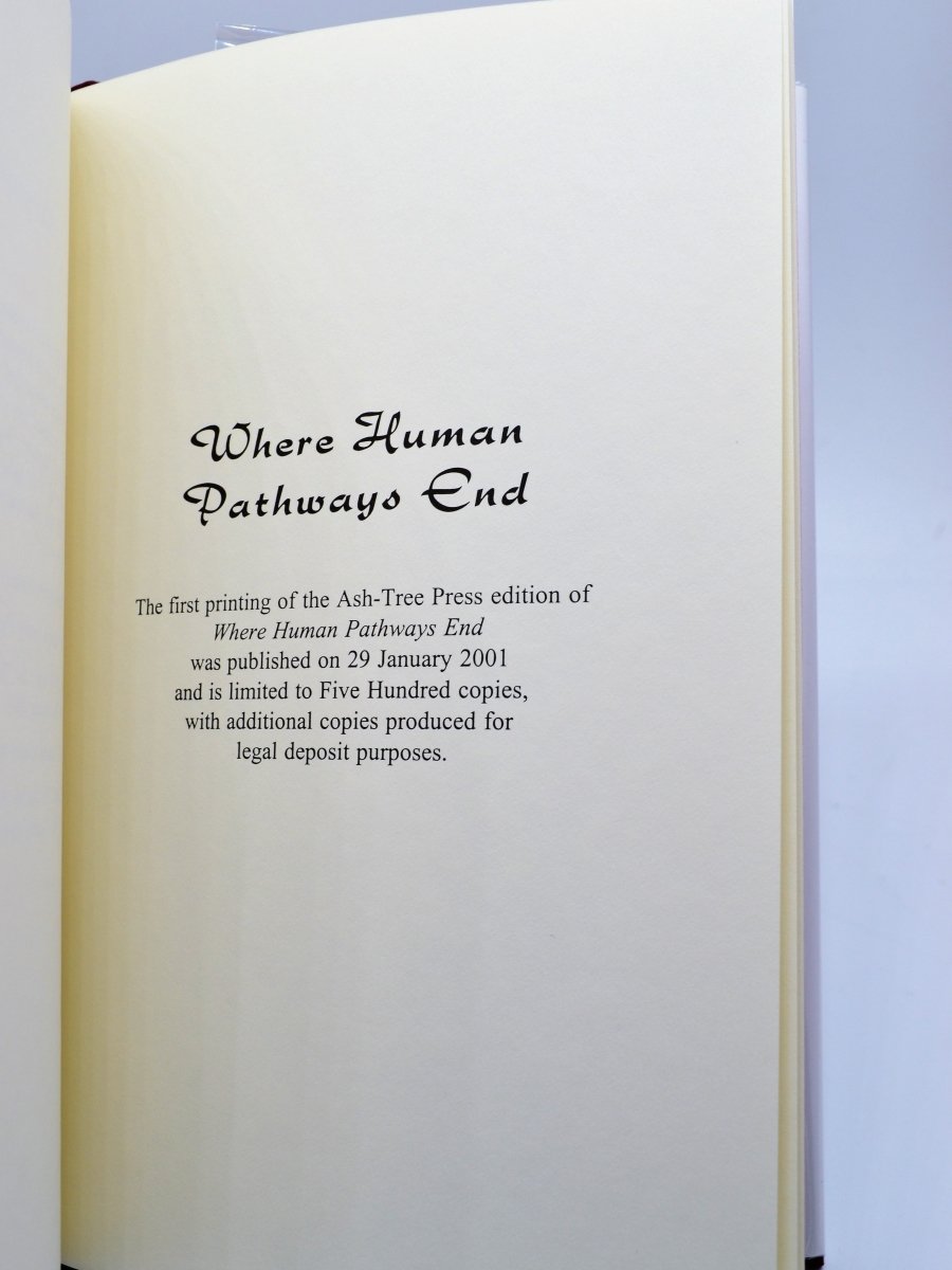 Frazer, Shamus - Where Human Pathways End | back cover