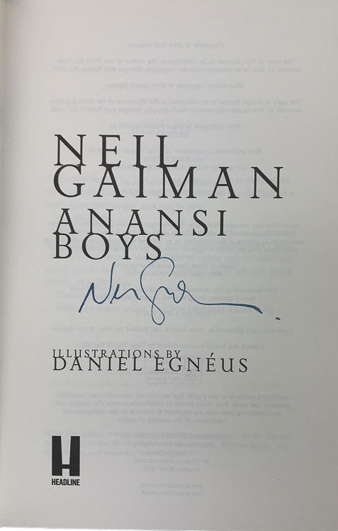Gaiman, Neil - Anansi Boys - SIGNED | image3