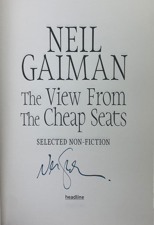 Gaiman, Neil - The View from the Cheap Seats - SIGNED | image2