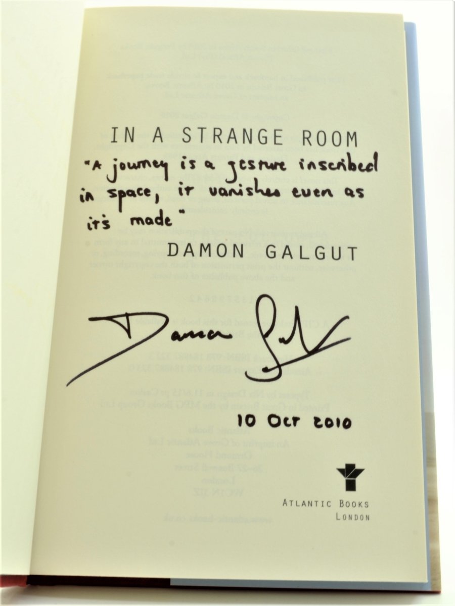 Galgut, Damon - In A Strange Room - SIGNED | front cover