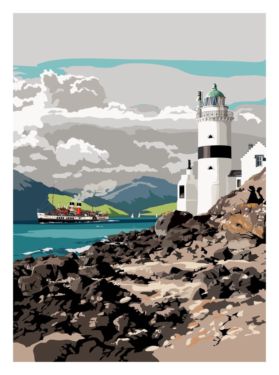 Gerrie, Leslie - Clock Lighthouse - SIGNED | image1