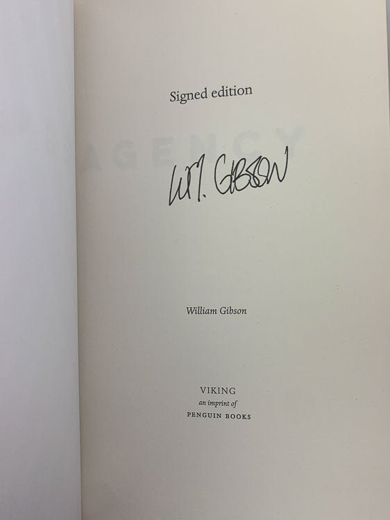 Gibson, William - Agency - SIGNED | image2