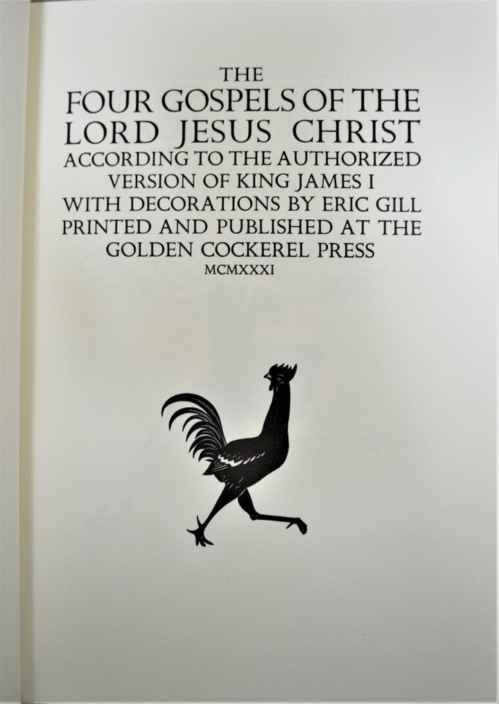 Gill, Eric - The Four Gospels | book detail 6