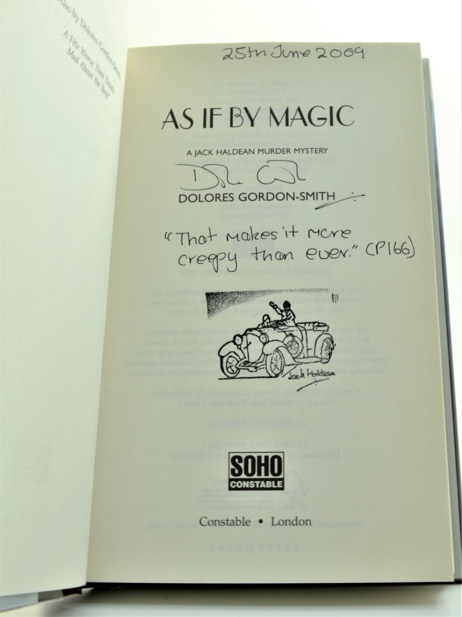 Gordon-Smith, Dolores - As If By Magic - SIGNED | signature page