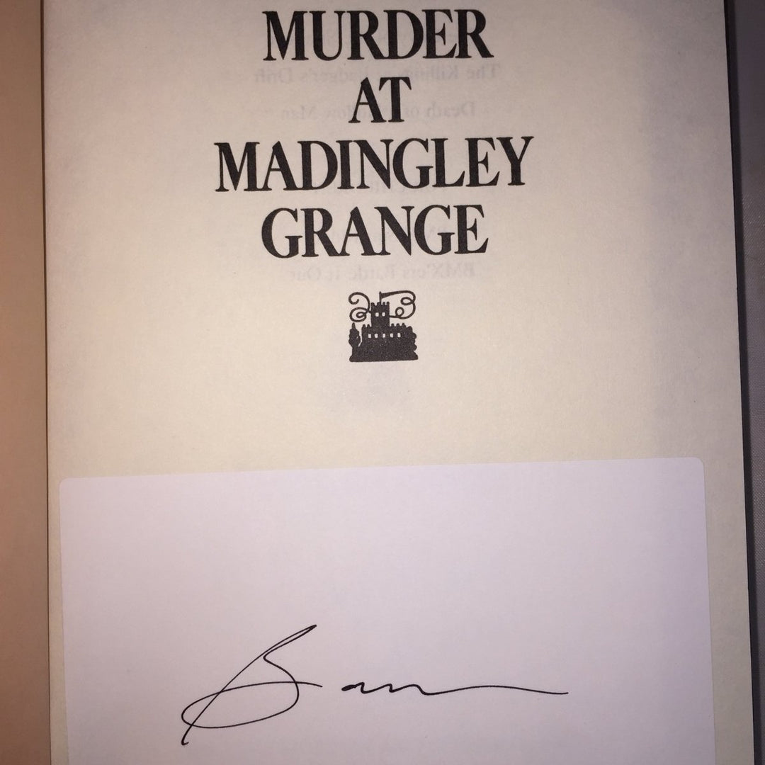Graham, Caroline - Murder at Madingley Grange - SIGNED by Author and Illustrator | signature page