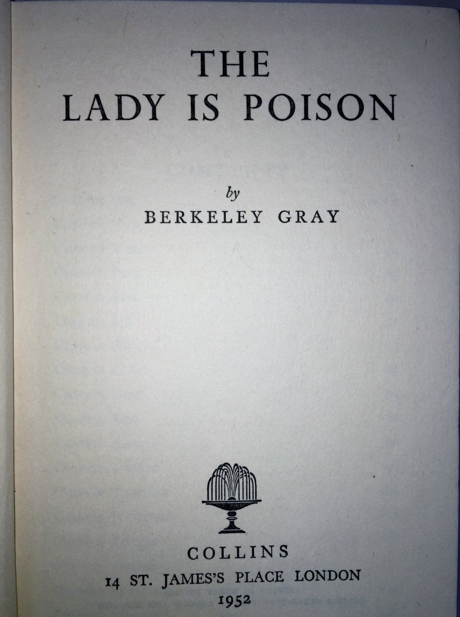 Gray, Berkeley - The Lady is Poison | sample illustration