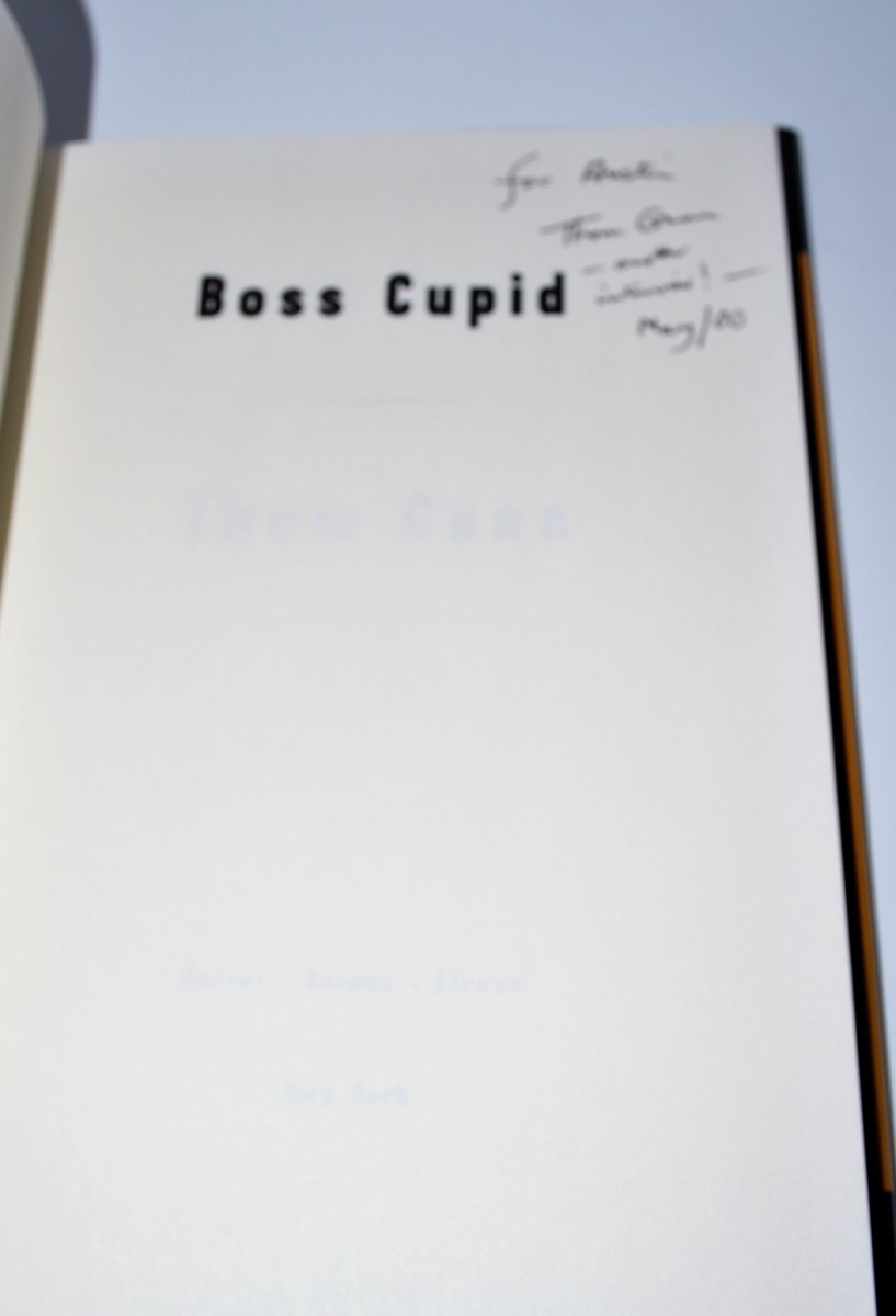 Gunn, Thom - Boss Cupid | back cover