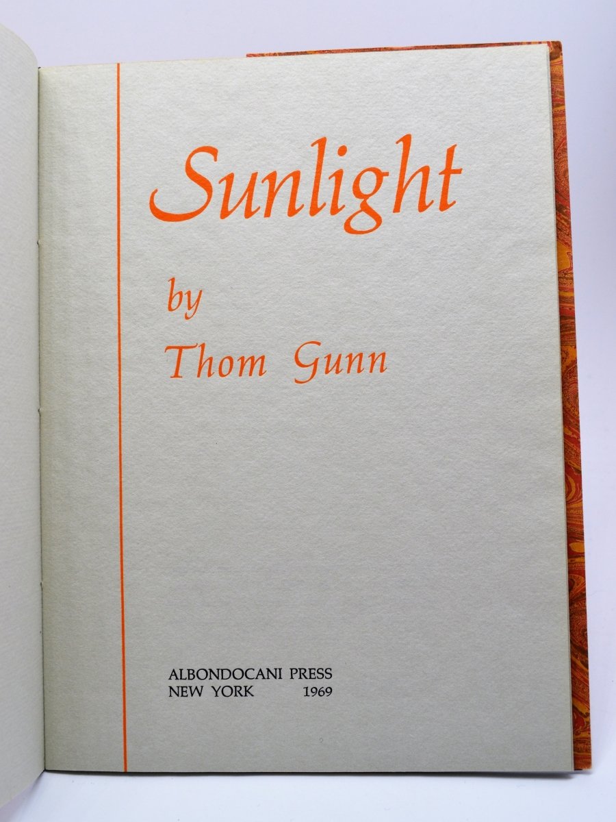 Gunn, Thom - Sunlight | image4
