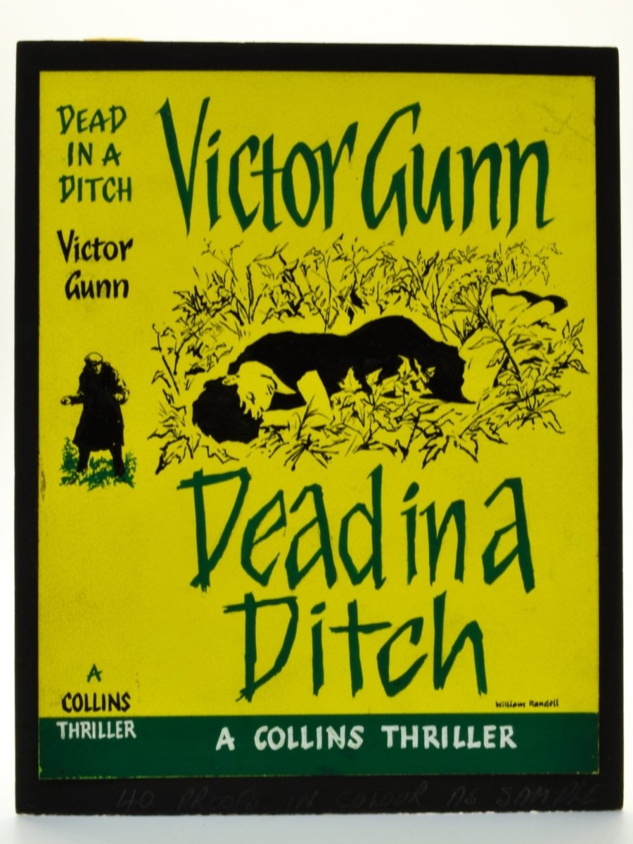 Gunn, Victor - Dead in a Ditch ( Original Dustwrapper Artwork ) - SIGNED | front cover
