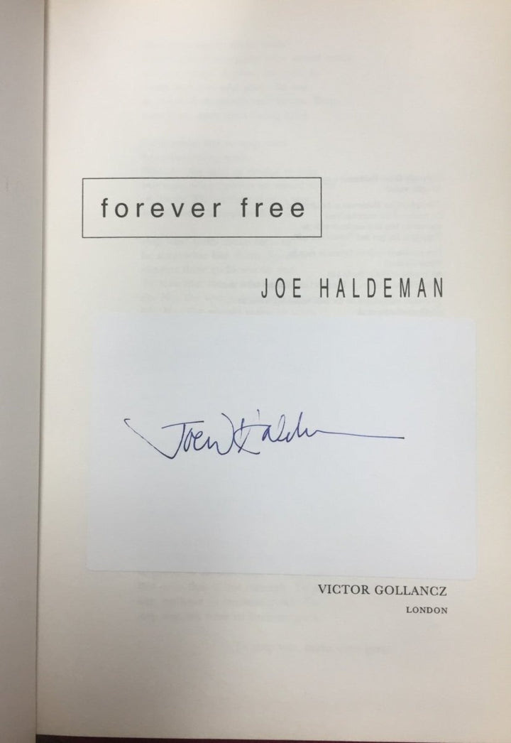 Haldeman, Joe - Forever Free - SIGNED | image5