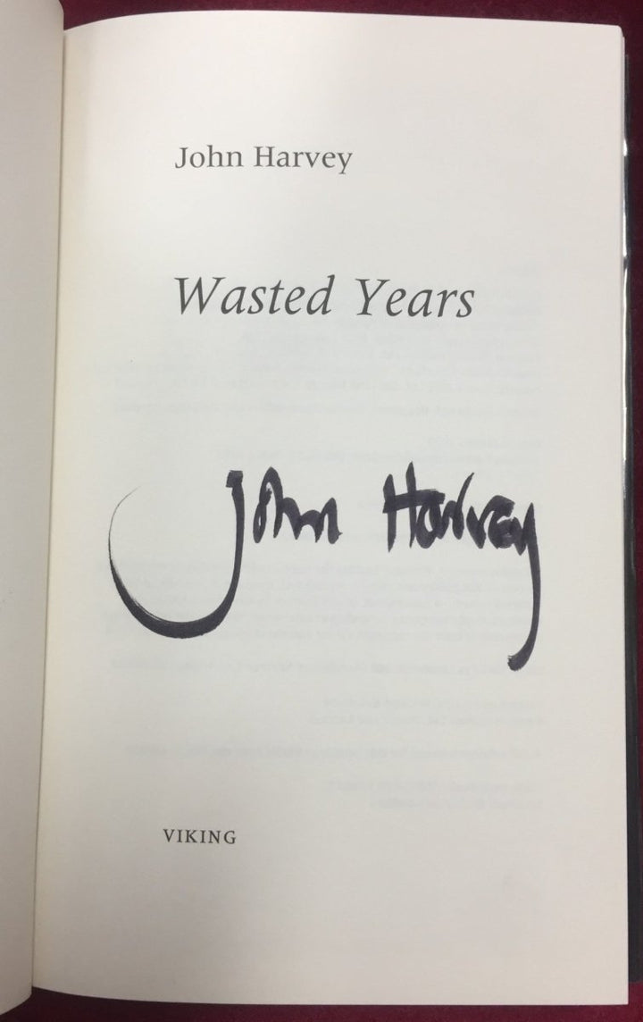 Harvey, John - Wasted Years - SIGNED | book detail 5
