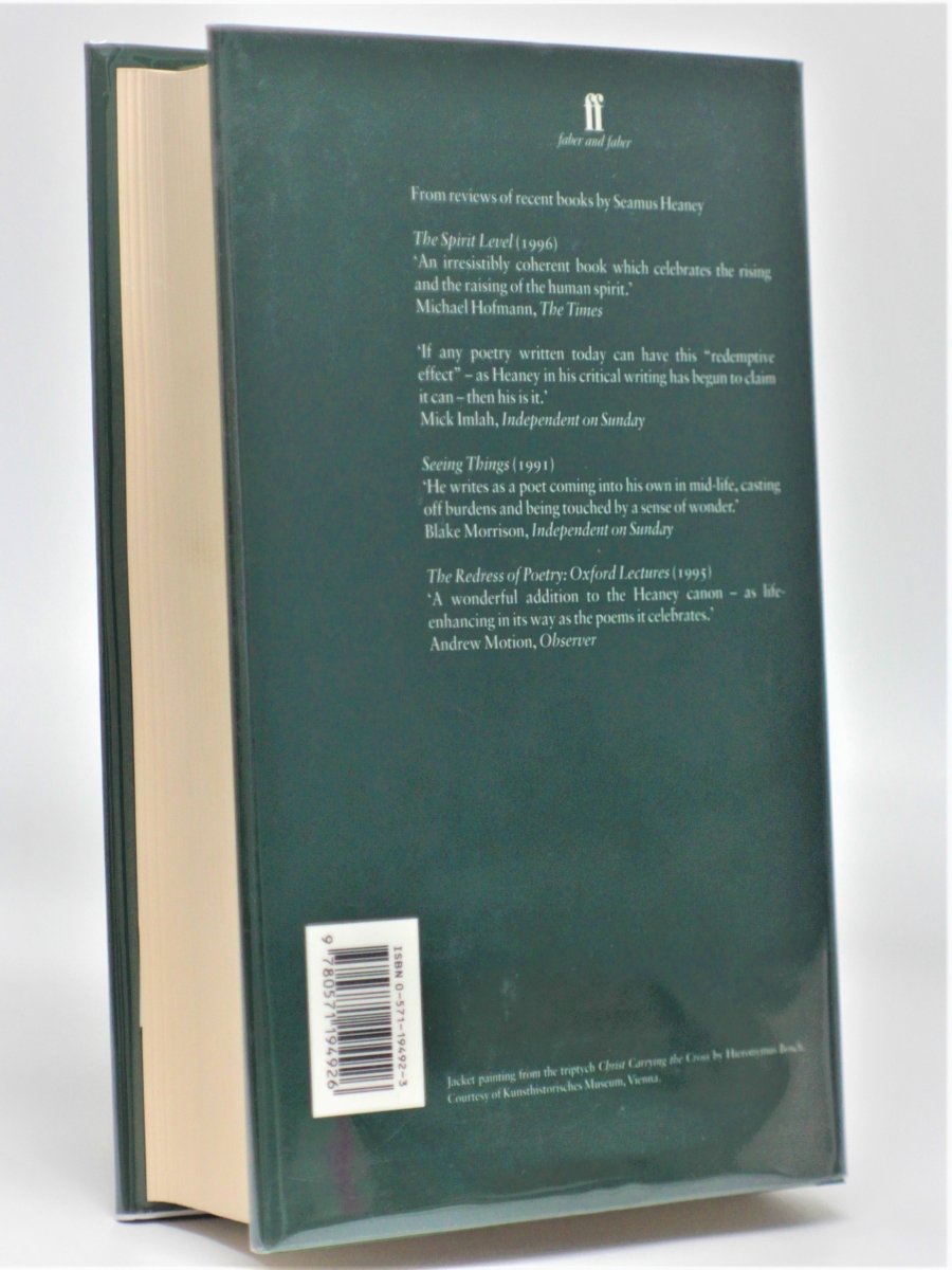 Heaney, Seamus - Opened Ground | back cover