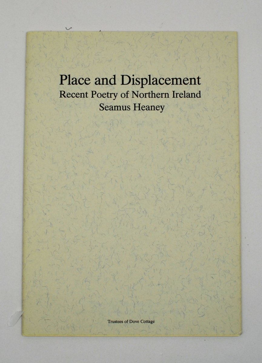 Heaney, Seamus - Place and Displacement | front cover