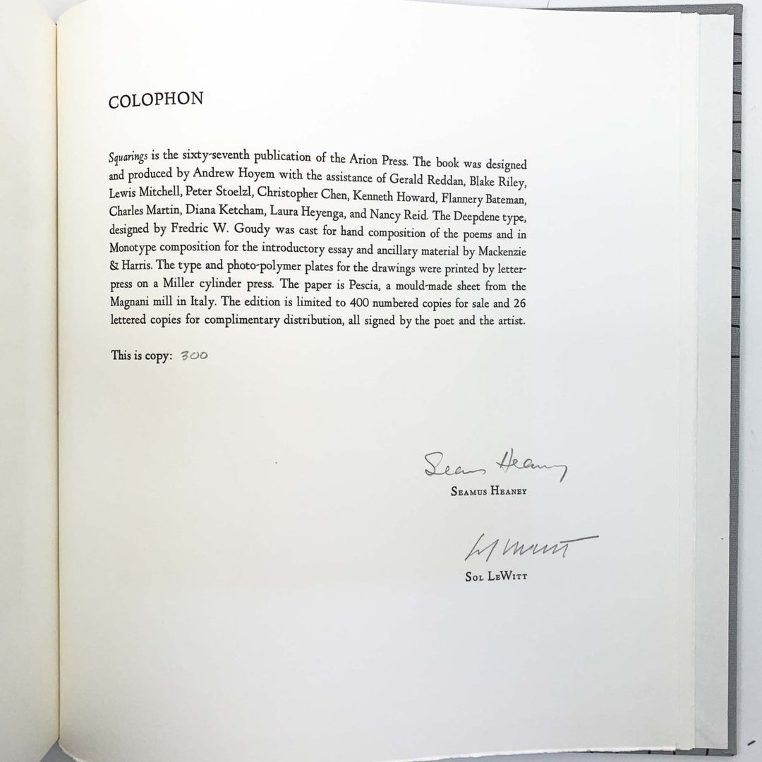 Heaney, Seamus - Squarings - SIGNED | image5