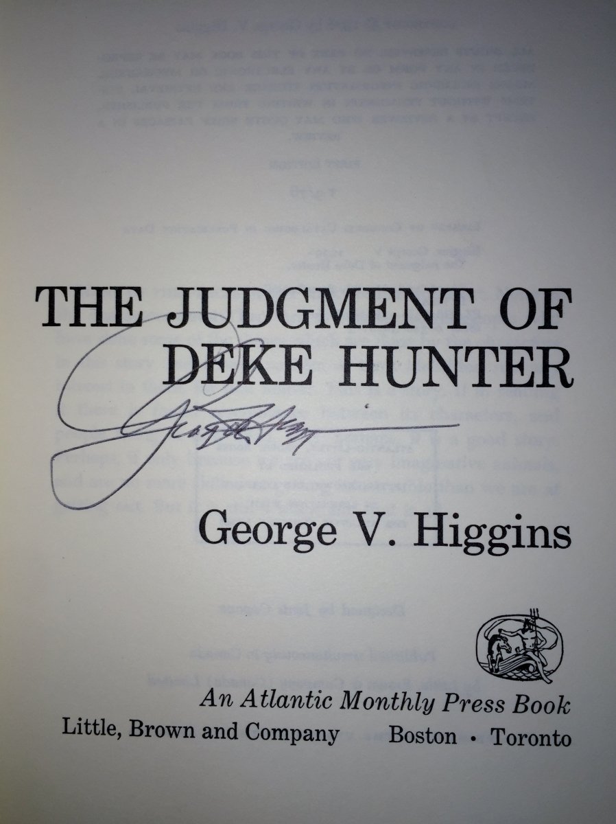 Higgins, George V - The Judgment of Deke Hunter | sample illustration